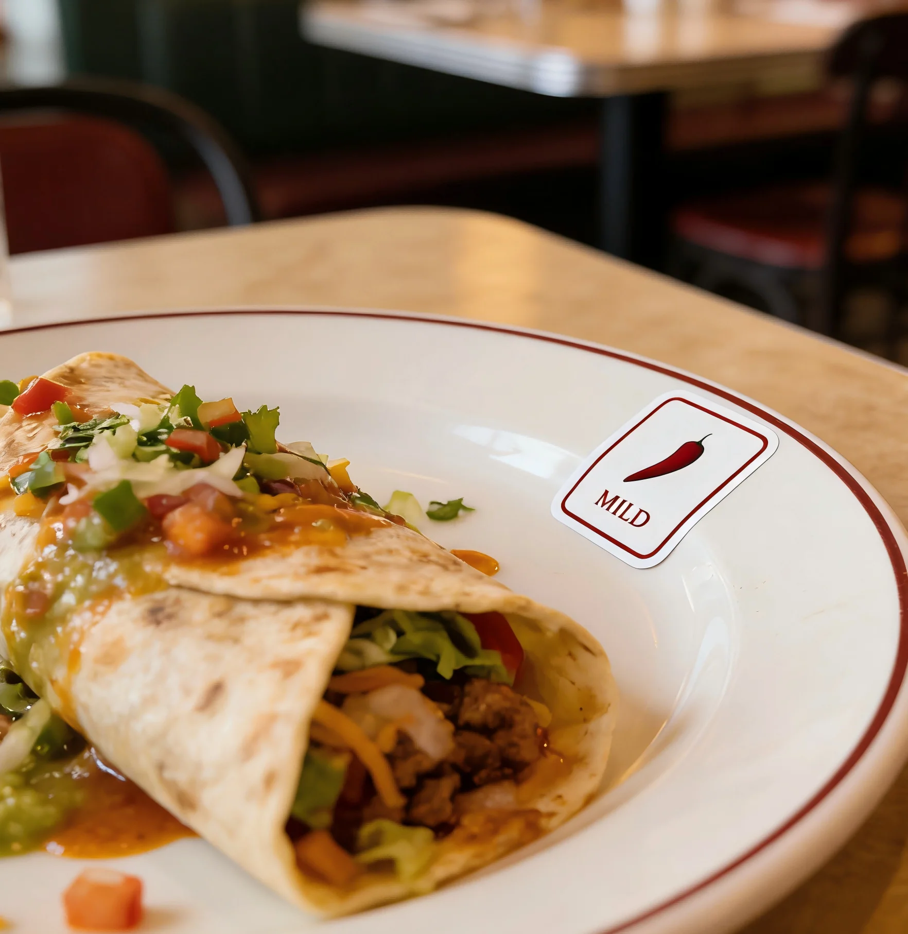 1/2*1.5 Inch Rode Chilipeper Stickers Zelfklevende Pittige Niveau Indicator Labels Pittige Stickers Supermarkt Food Warning Spi