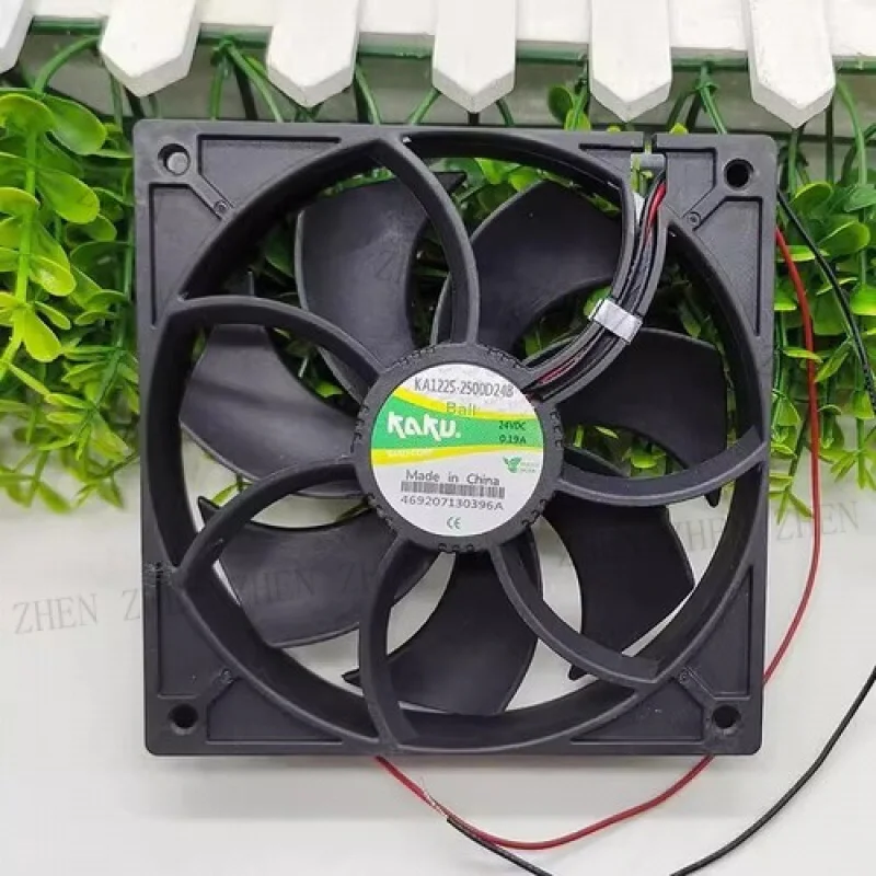 

Y FOR KAKU KA1225-2500D24B 12025 24V 0.19A 12CM 2-Wire Cooling Fan