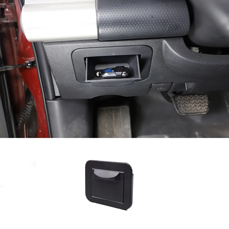 

For Toyota FJ Cruiser 2007-2021 ABS Black Car Dashboard Driving Position Fuse Storage Box Interior Storage Accessories