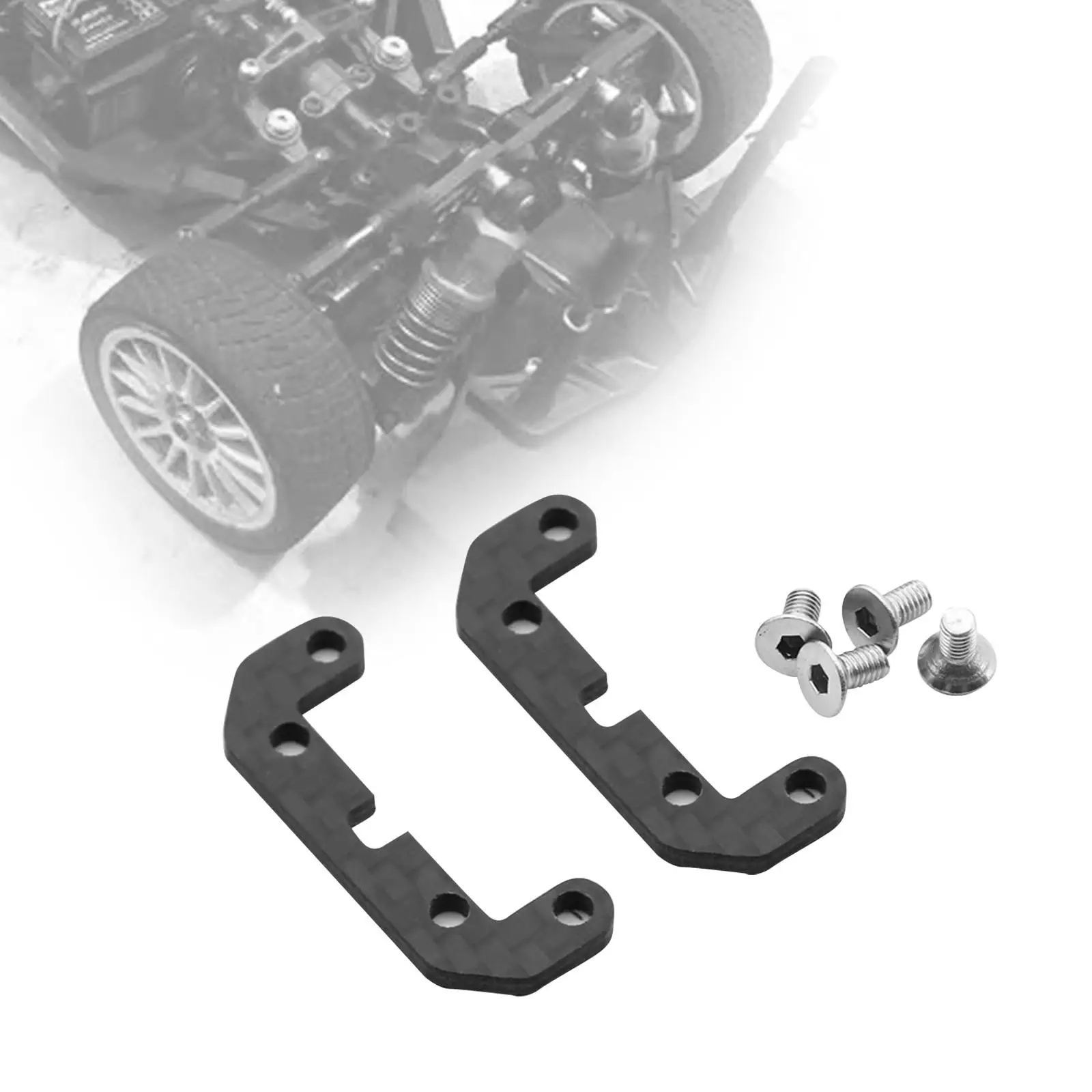 Universal Carbon Fiber Anti Roll Bar Mount Fixed for seat for TT02 54514 1/10 RC Car Chassis Holder