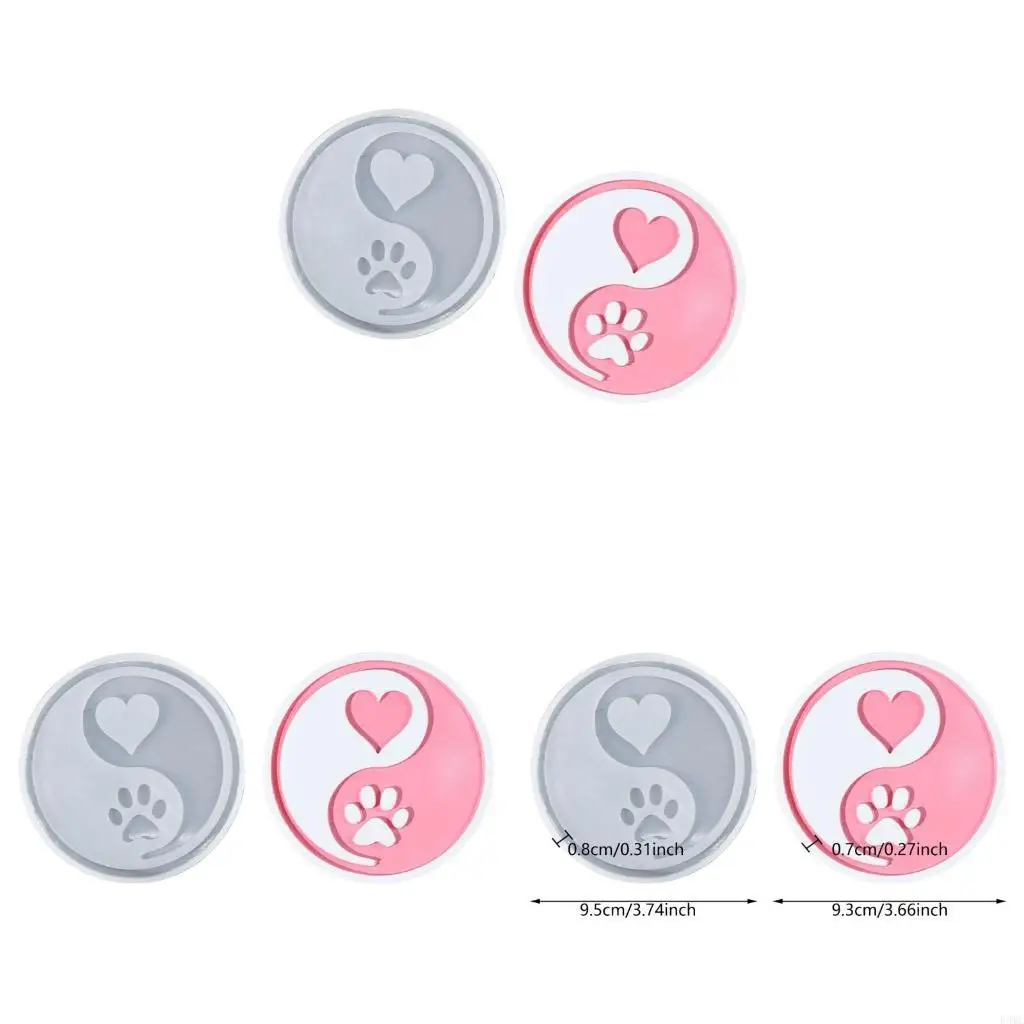 

R3MC Handmade Animal Themed Cup Mat Mould Silicone and Tray Mold Home Decoration Accessories for Craft Lovers