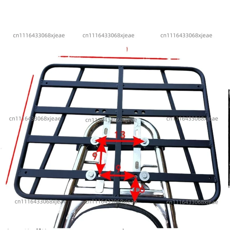 Motorcycle rack, battery, car large frame folding rear frame, pedal bracket, bicycle installation