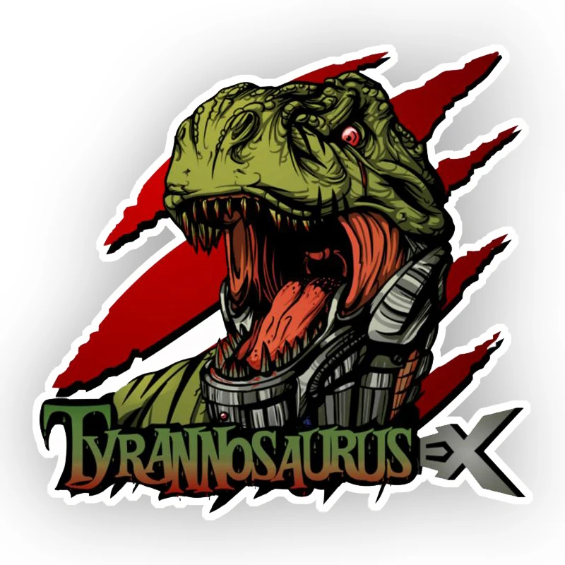 Funny Tyrannosaurus Rex Car Stickers Motorcycle Vinyl Decal Waterproof Windshield Auto Accessories #S90458