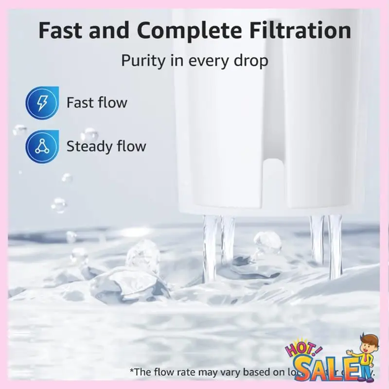 A88X إبريق الماء المعتمد Mavea 107007 Wave Vintage يقلل من طعم الكلور والرائحة