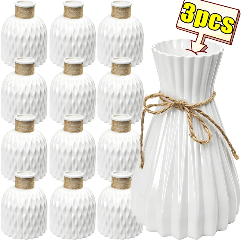 vaso-de-flores-nordico-branco-para-mesa-decoracao-rustica-fosca-com-textura-plissada-e-corda-de-juta-inquebravel-para-prateleira-e-mesa-de-casa