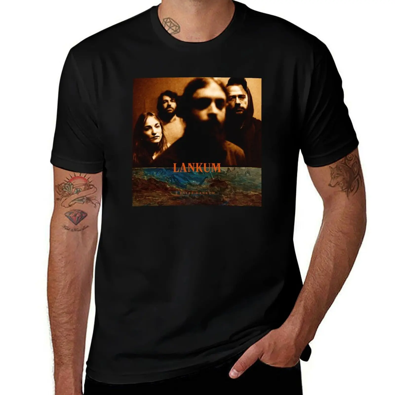 Lankum False T-Shirt Classic Print Short Sleeve Shirt T-Shirt