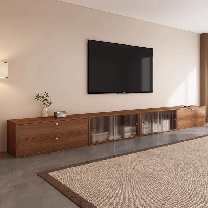 TV cabinet, living room, household free combination storage locker integrated small apartment floor-to-ceiling