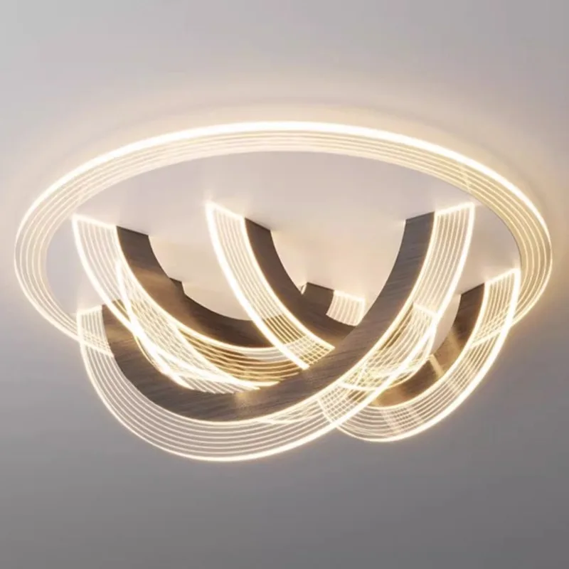Warm and Creative Acrylic Ceiling Light Modern Simple Living Dining Room Bedroom Designer Ceiling Lamp Kitchen Villa Coffee Shop