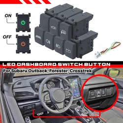Car LED Light Bar On-Off Push Switch For Subaru Crosstrek Forester Outback Legacy Ascent Impreza WRX Signal Light Switch Button