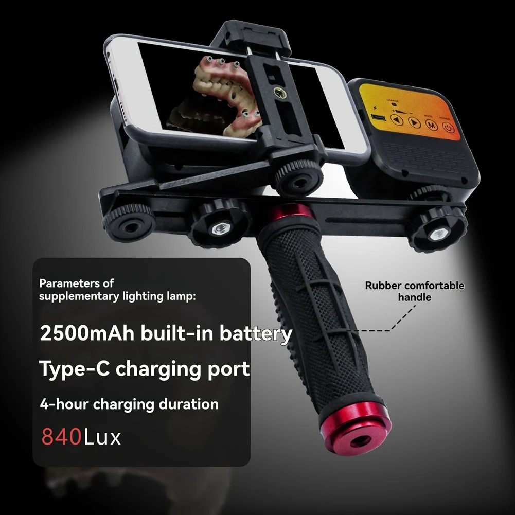 NEW Dental Phone Photography Light Professional Lighting for Mobile Videos and Photos-Dentists' Camera with Wide-Angle Lens