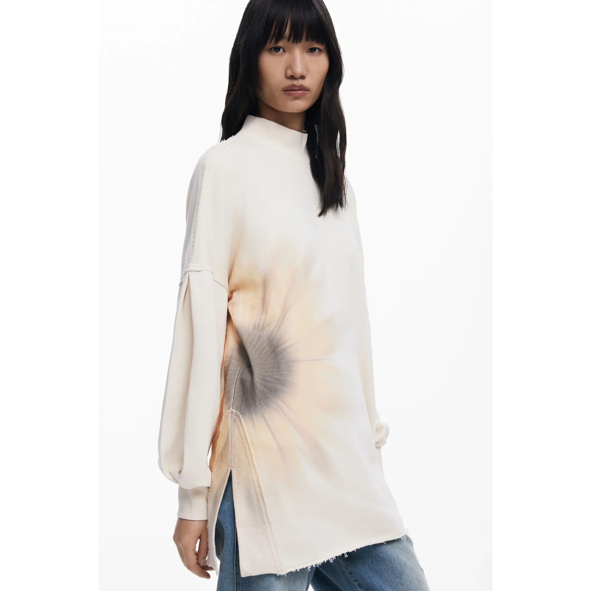 Foreign trade original single  Spain new printed spring and autumn thin model glitter knitting base