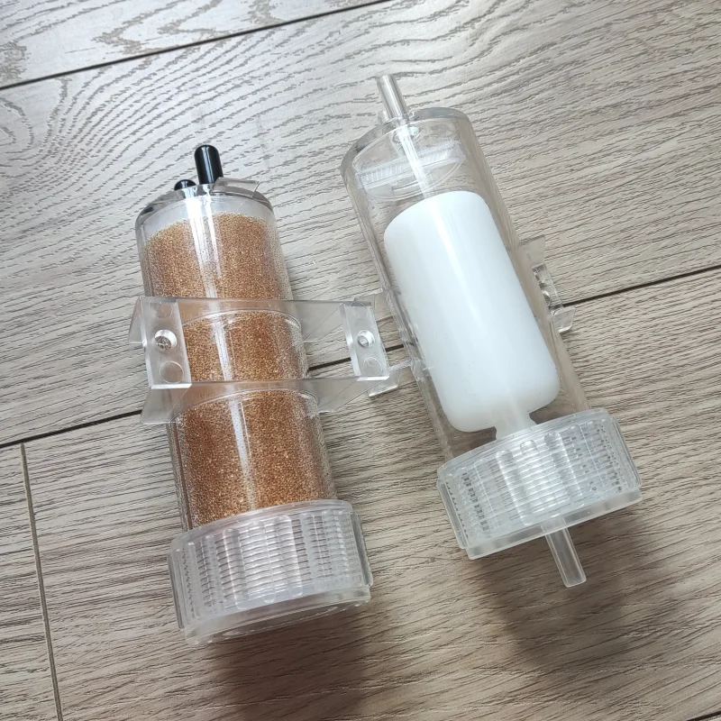300ml High Temp Resin Gas Liquid Separator 6/8mm Port Hydrogen Oxygen Machine Filter