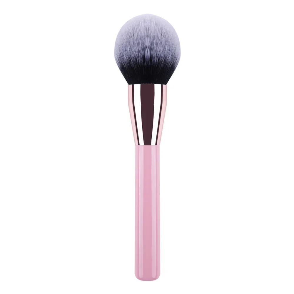 Pink Professional Powder Fundation Makeup Brush Large BlushWith Black Wood Women Cosmetic Tool Fluffy Soften Fiber косметика