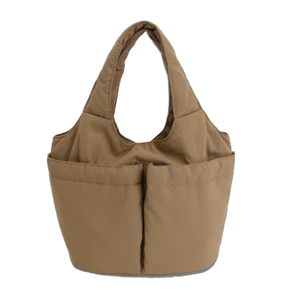 

Сумка подмышки Складная сумка-ведро с несколькими сумками Большая вместительная простая дорожная сумка-тоут Быстросохнущая однотонная сумка в корейском стиле