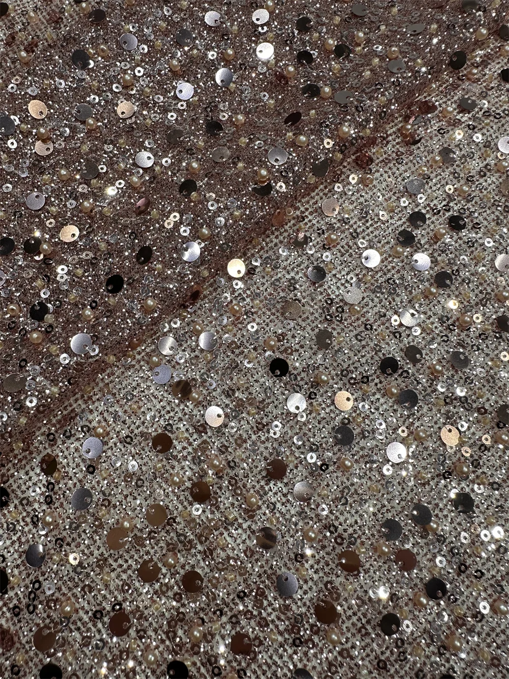 African Beads Velvet Laces Fabrics 2024 High Quality Luxury Nigerian Sequins Mesh Lace Fabrics For Party Wedding Dress Sewing