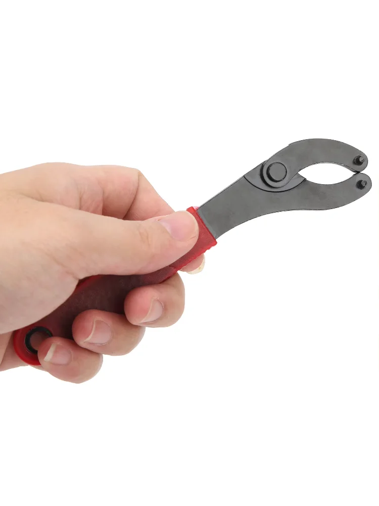 Bottom Bracket Freewheel Wrench Remover Bike Cycling Repair Steel Tool Rubber Handle Bottom Bracket
