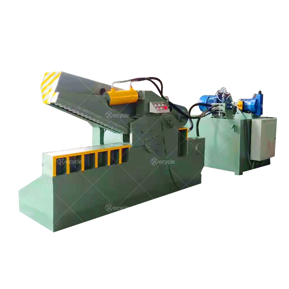 Industrial alligator metal flattening shear crusher Waste Scrap Sheet C Shears Hydraulic Steel Shearing Machine