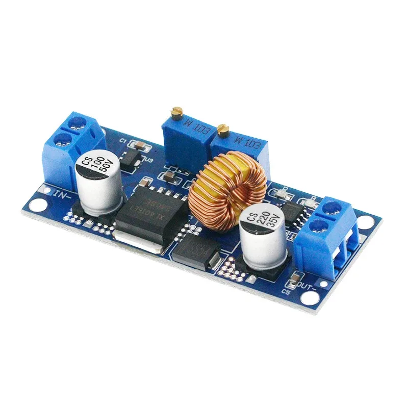 XL4015 E1 5A DC para DC CC CV Placa de Carregamento Redutora de Bateria de Lítio Conversor de Energia LED Módulo Carregador de Lítio