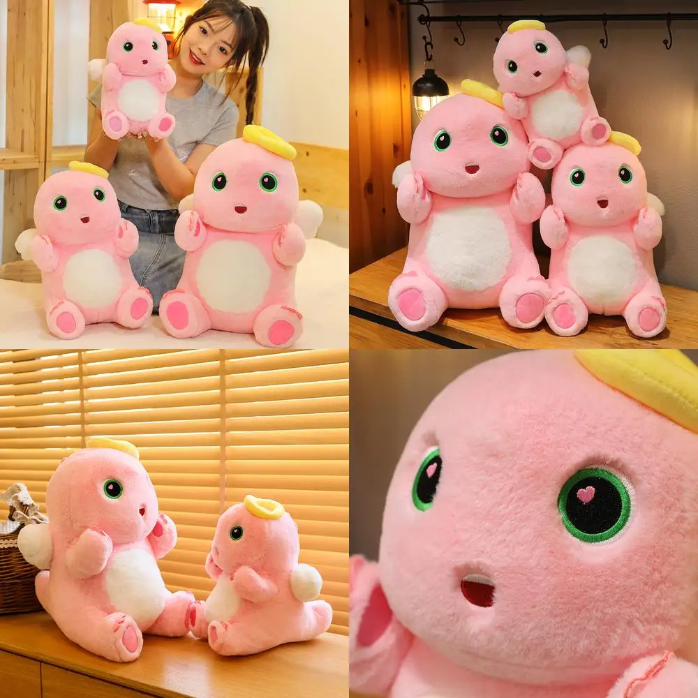 

Kawaii MilkDragon, плюшевая игрушка, милая кукла, мульти-любовь, ангел, сидящий дракон, мультяшная мягкая игрушка, детский подарок на день рождения для девочек