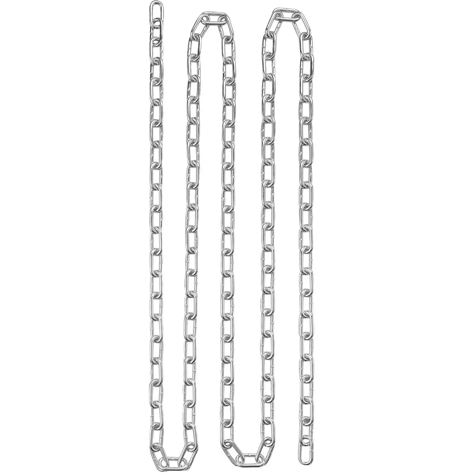 

Zinc Plated Proof Coil Chain Carbon Steel Chain Sling 3/16" x 250' 1100lbs