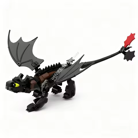 262pcs MOC Toothless Night Fury How Train Your Vikings Model Building Christmas Gifts Blocks Toys Construction DIY Creative Idea