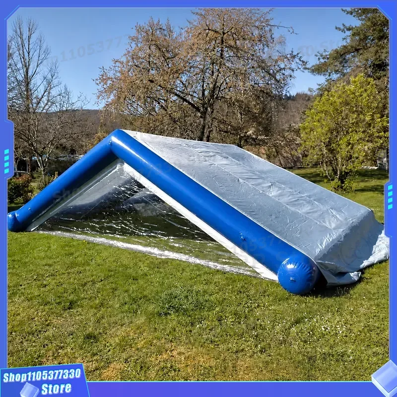 Heavy Duty PVC Inflatable Pool Cover Waterproof Customized Design for Outdoor Garden Swimming Pool Protection Durable