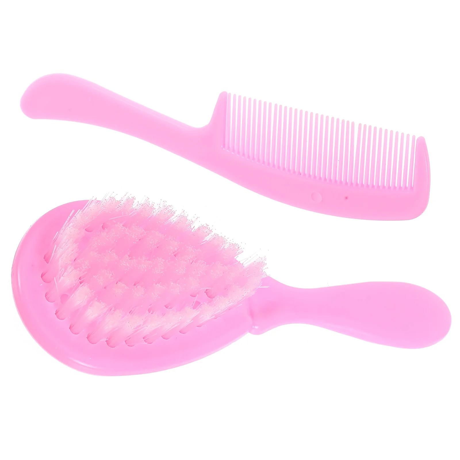 

Набор расчесок для мытья детских волос, розовая щетка для младенцев, расчески для ухода за новорожденными, прочный, антистатический, гладкий, круглый дизайн с зубами, способствует