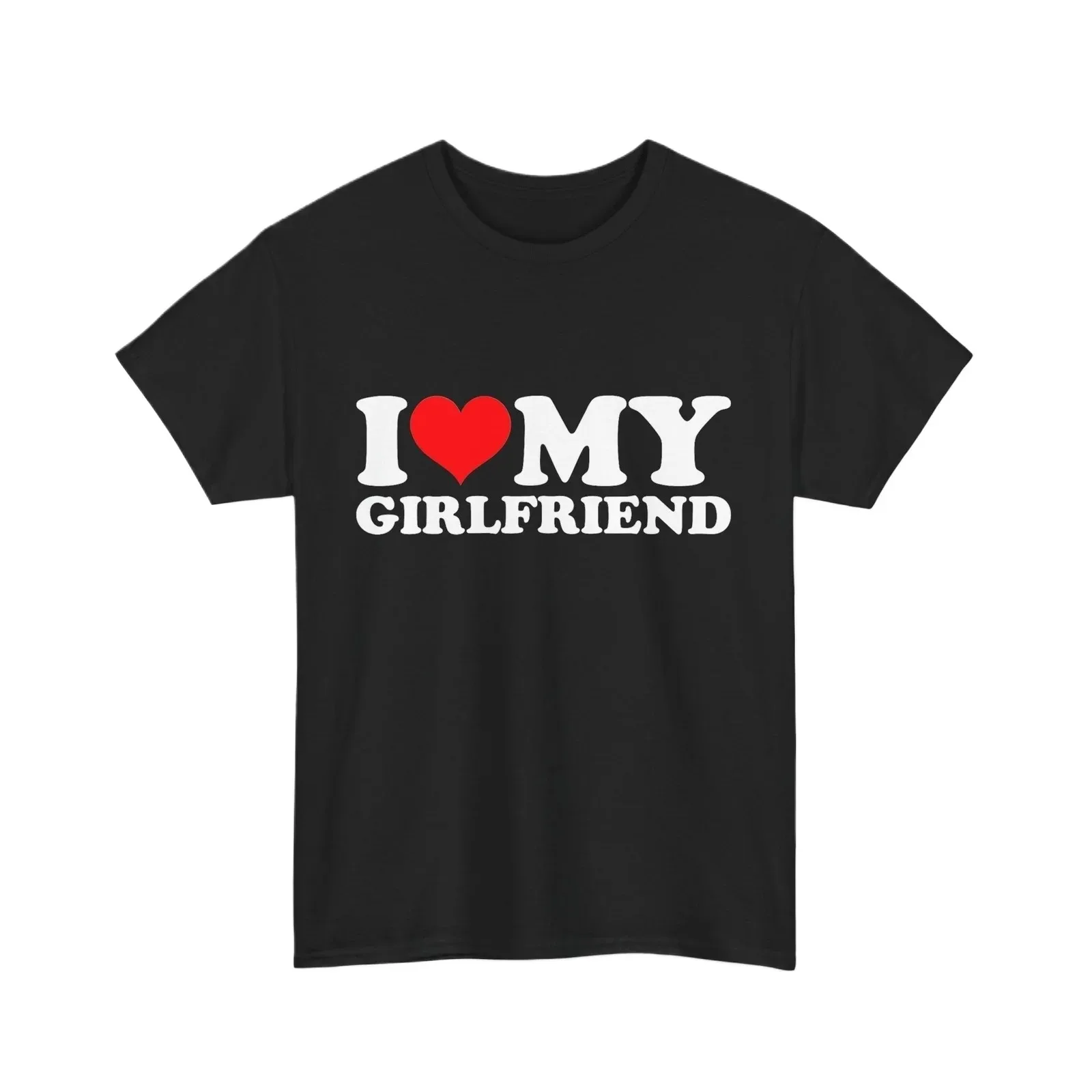 Me encanta mi novia caliente, mi corazón, mi novia caliente Camiseta GF BF, camiseta urbana retro, camiseta unisex linda y de moda.