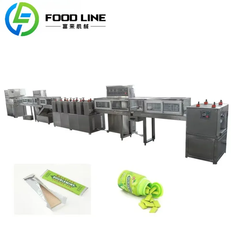 Máquina de línea de producción de chicles de mascar a buen precio de fábrica grande de China