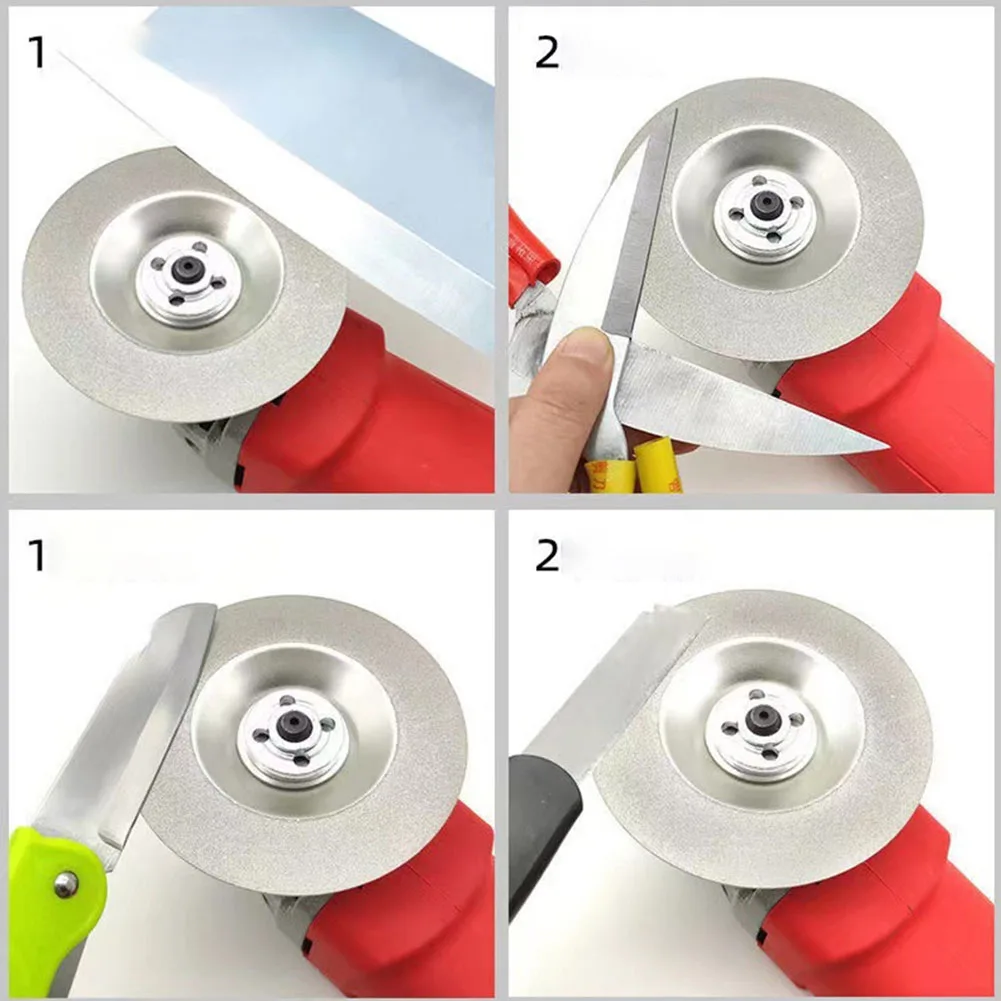 2PCS 100mm Electrode Sharpener Grinder Cutter Saw Blade Disk Disc 400+600 Grits Accessories Abrasive Disc For Ceramics Tools