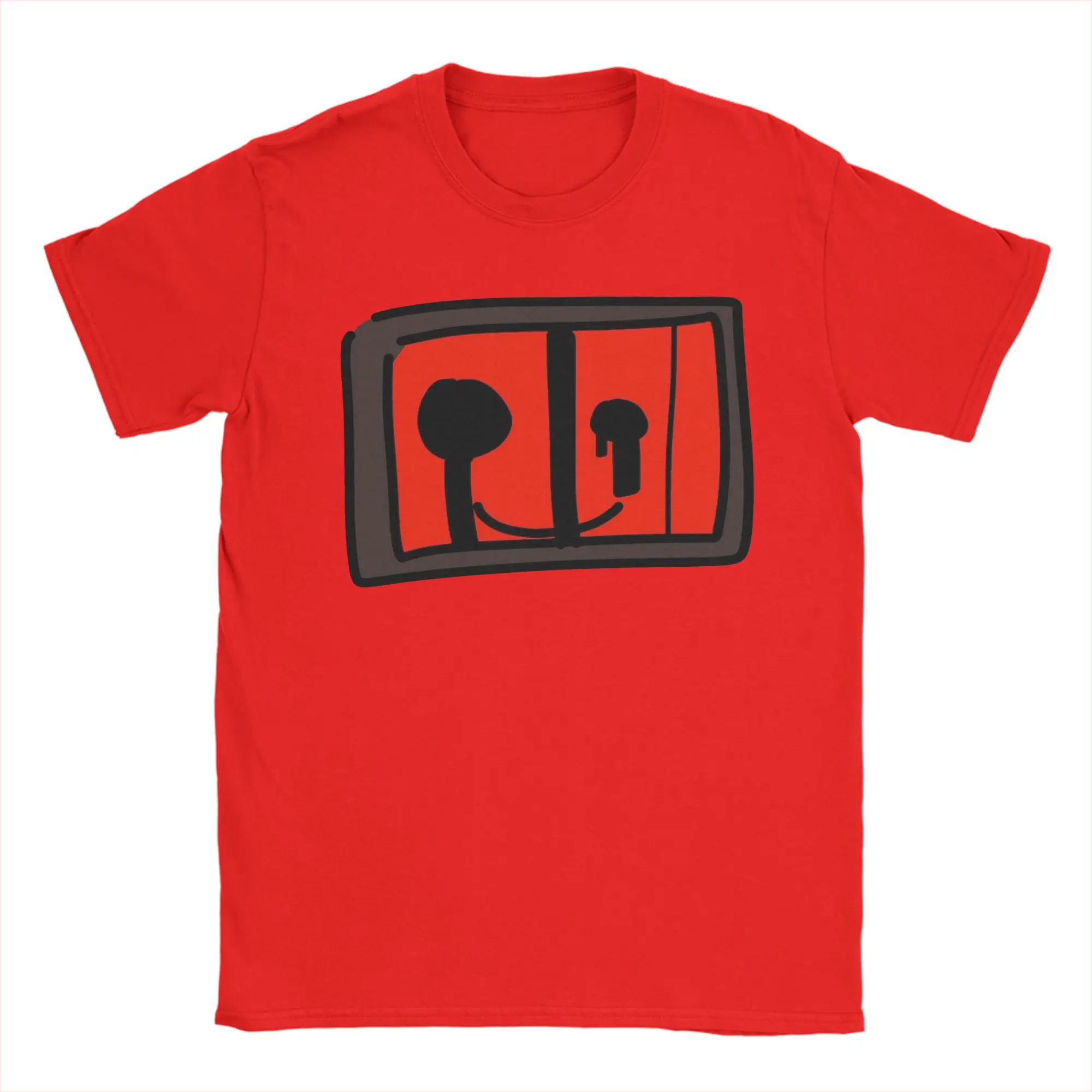 jx1dx1 ihasafacelulz tv T Shirt Men's  Cotton Novelty T-Shirts Crewneck  Tees Short Sleeve Clothes Plus Size