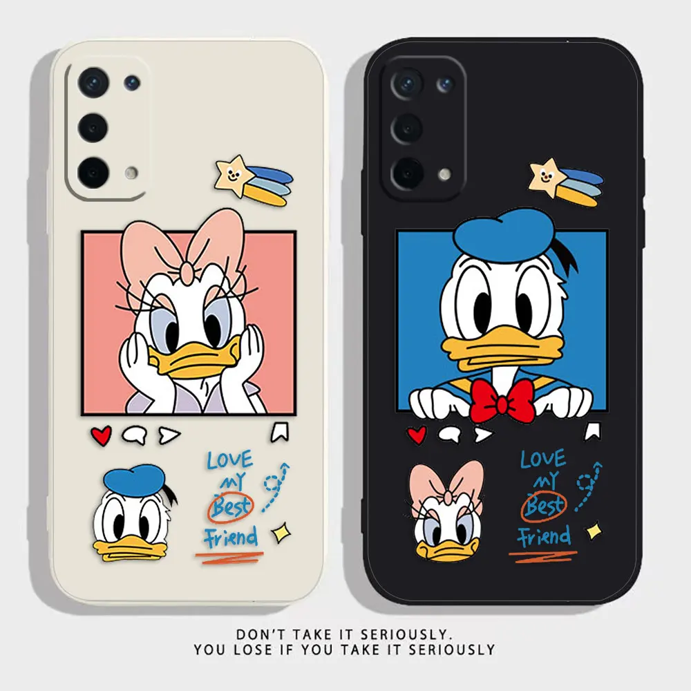 

Anime Daisy Donald Duck Phone Case For OPPO A52 A54 A55 A57 A78 A72 A73 A74 A91 A93 A92S A94 A95 A96 A15 4G 5G Case Funda Shell