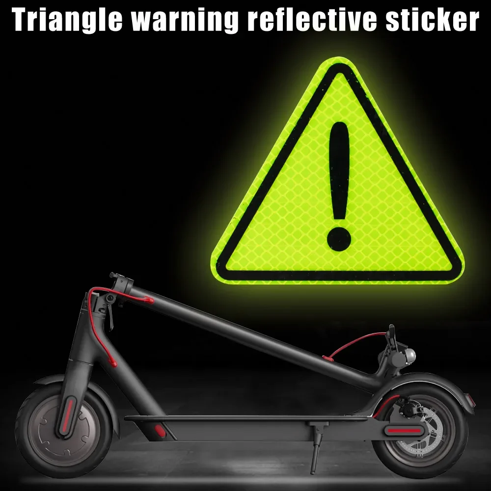 Reflective Sticker Bodywork Decorative Electric Scooter Accessories Triangle Warning Label Reflect For Xiaomi M365 1S Pro Pro 2