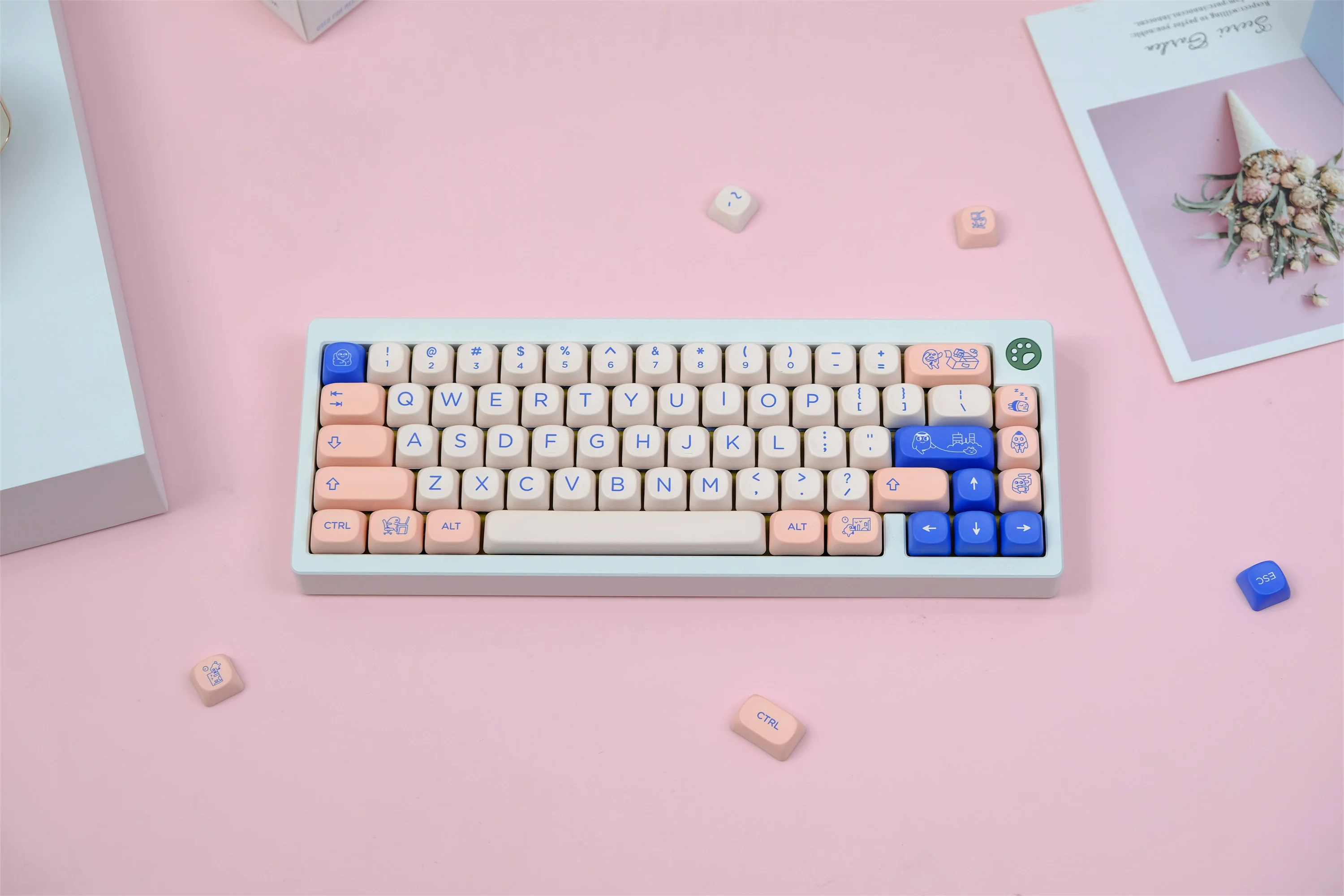 GMK POCO Keycaps 126 Key PBT Keycaps Material MOA Profile DYE-SUB Wooting Personalized For MX Switch Mechanical Keyboard Keycaps