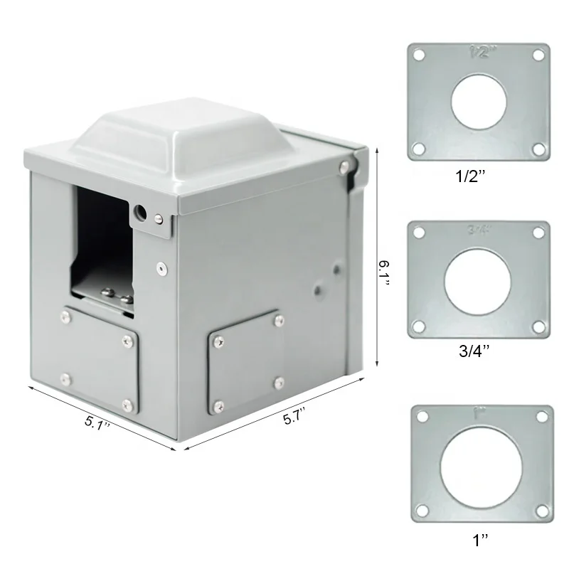 50A Nema 14-50R BOX RV Receptacle Panel Outlet Box 50Amp RV/EV Power Outlet Box