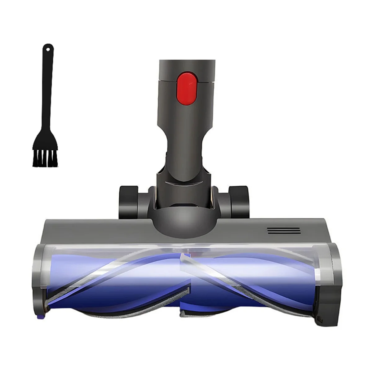 

Для Dyson V7 V8 V10 V11 V15 насадка для ковров из твердой древесины со светодиодной подсветкой V-образная турбинная щетка для чистки щетины