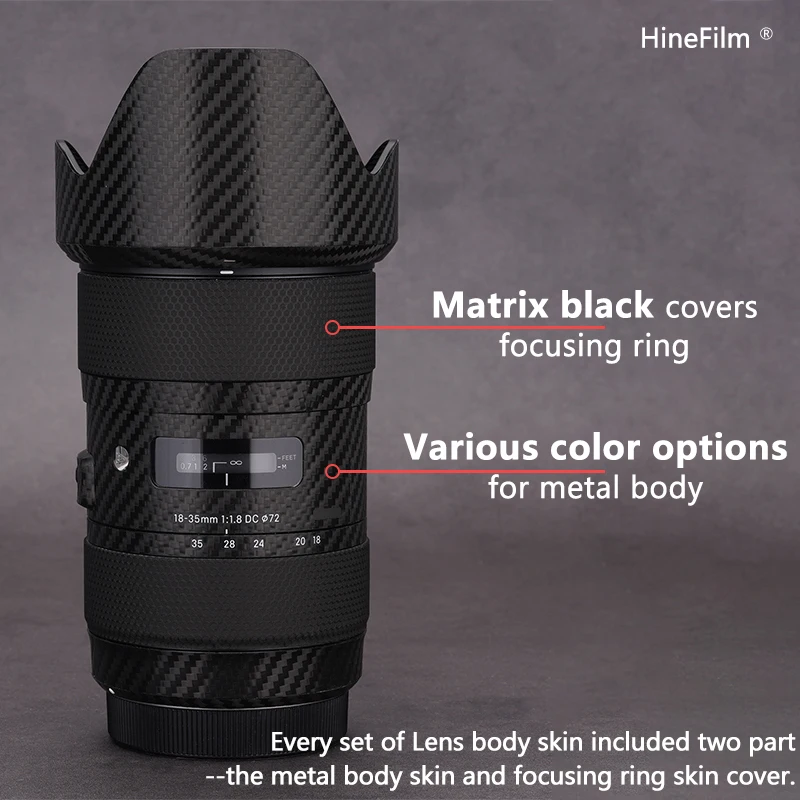 Для Sigma 1835art EF Mount наклейка на рассеиватель Cover Film for Sigma 18-35mm F1.8 Art DC линза HSM Premium Decal Skin Protector Sticker