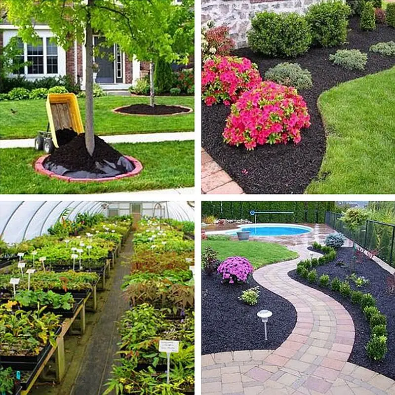 20250.8m×200m PP織り雑草防止シート、植物用防草農業用マルチクロス、温室除草マット、透水性