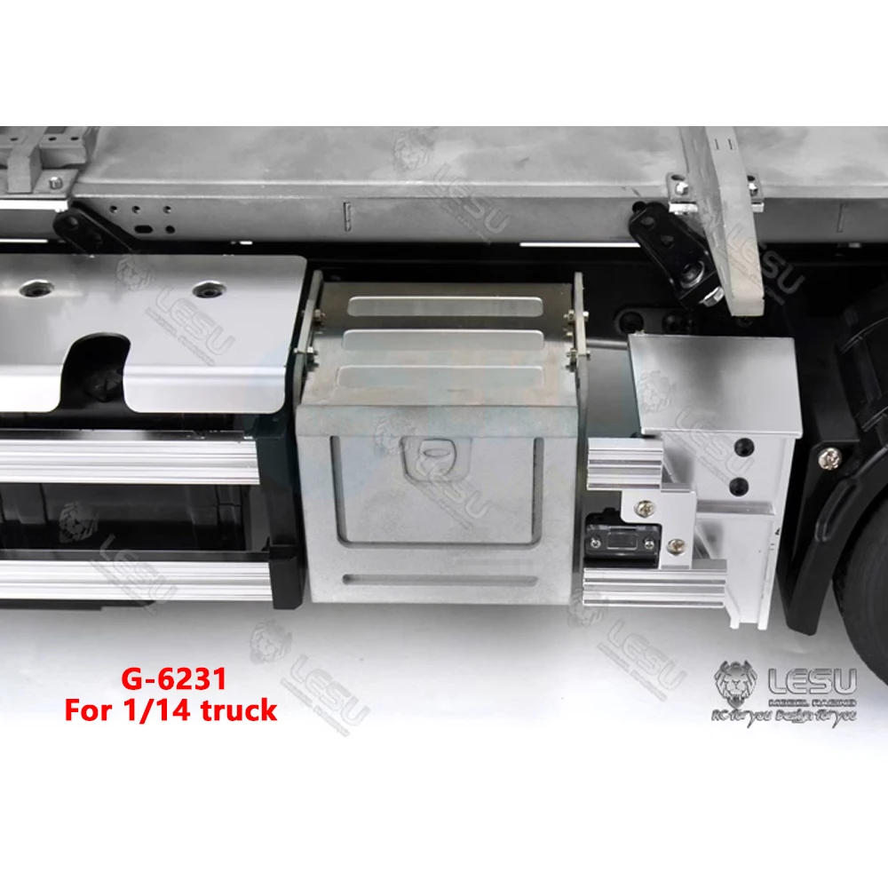 LESU 1/14 LKW-Modell Simulation Metall-Werkzeugkasten dekorative Teile G-6231 für Tamiya Scaleclub FH12 FH16 RC Traktions-LKW-Modell