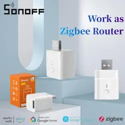 SONOFF ZBMicro Zigbee Micro USB Smart Adaptor Support 36W Fast Charging Work as Zigbee Router Support eWeLink Alexa Google