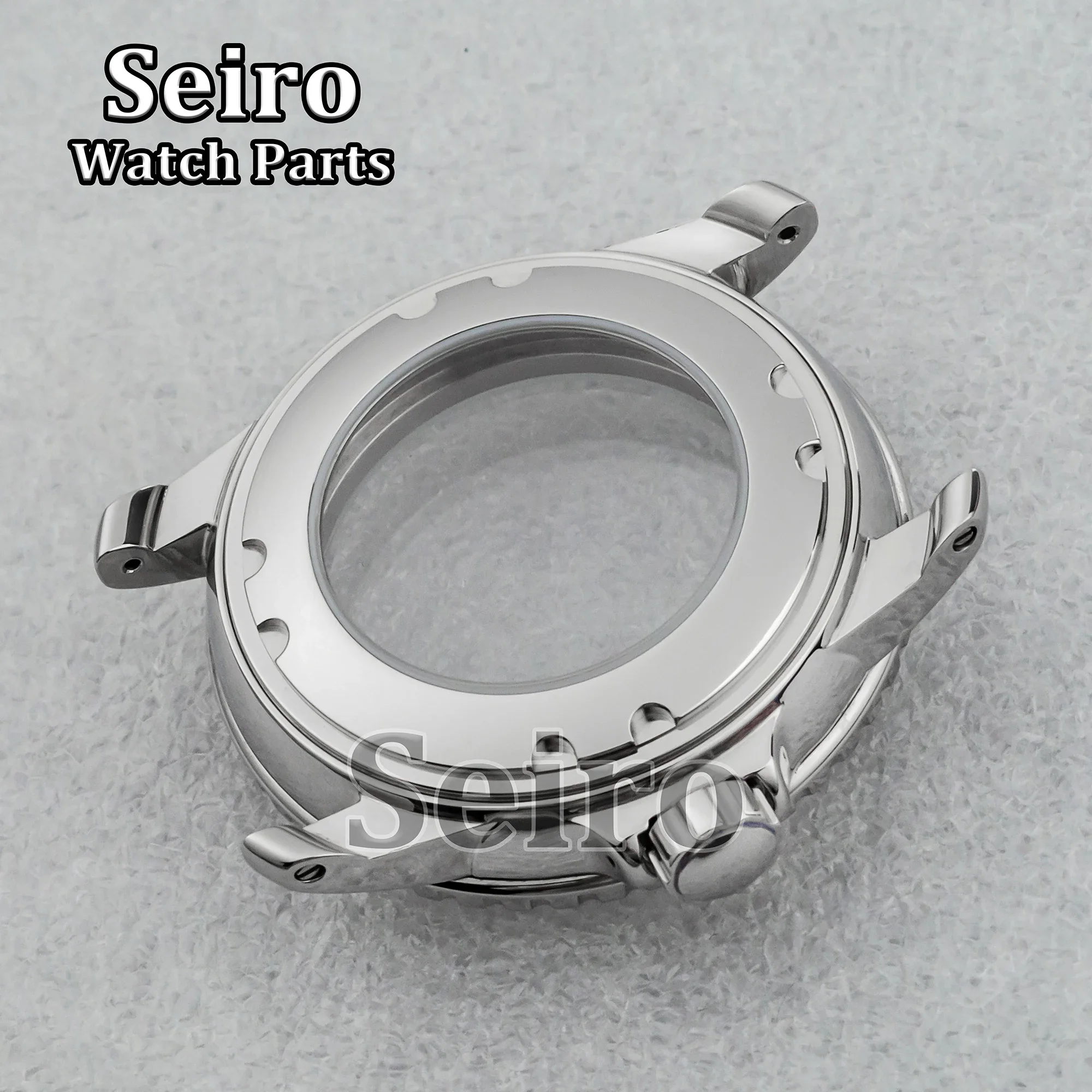 For Fifty Fathoms Watch Case Dial 100m Waterproof Stainless Steel Watch Case fit NH35 NH36 Movement Replacements NH35 Case 45mm
