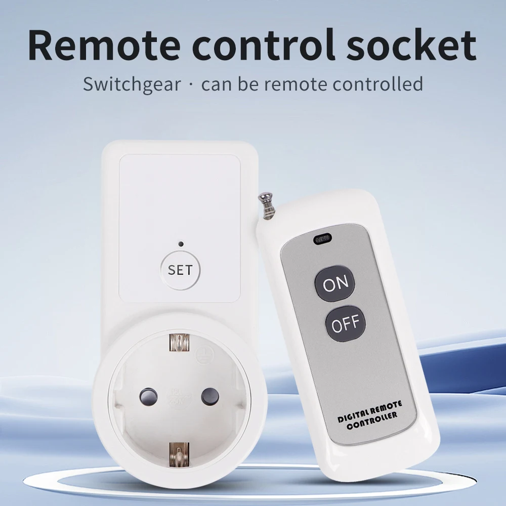 Universal Socket Remote Control Switch Multi-function Wireless Remote Control 433mhz Power Outlet For Smart Home Compatible