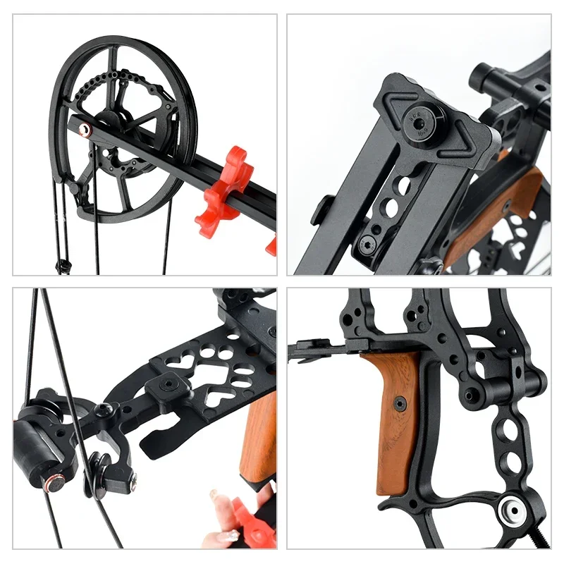 30-70lbs Draw Weight Adjustable  Compound Bow Archery Sets Steel Ball Shooting Left Right Hand Hunting Bows Adults Beginners Kit