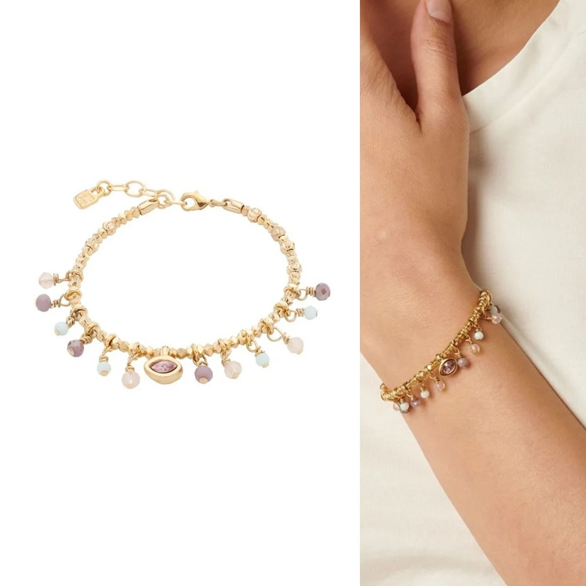 

Женский браслет из серебра 2024 пробы, с покрытием «Мой амулет»