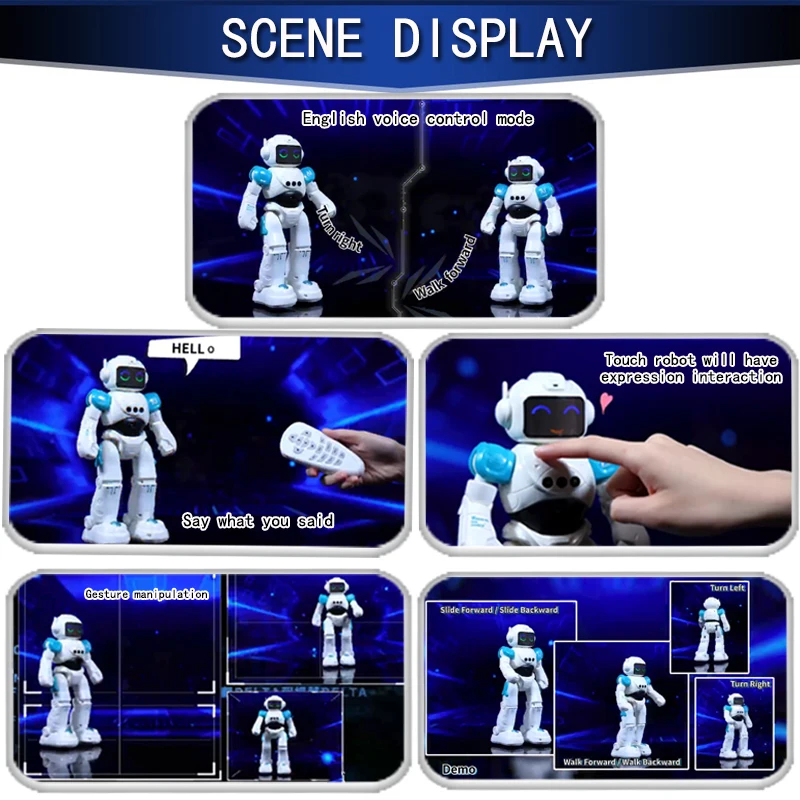 Intelligent RC Robot Programming Remote Control Robot Toys Biped Humanoid Robot For Children Kids Birthday Gift Present