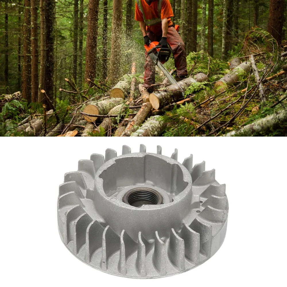Aluminium Alloy Chain Saw Flywheel Grey Easy to Install Fly Wheel Accessory Compact for STIHL Ms380 Ms381 038