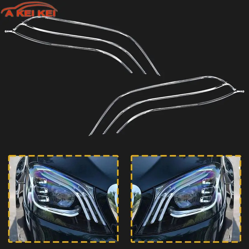 Fit Für Mercedes Benz S Klasse W222 2018-2020 Auto DRL Scheinwerfer Licht Guide Streifen Tagfahrlicht Rohr angel Eye DRL