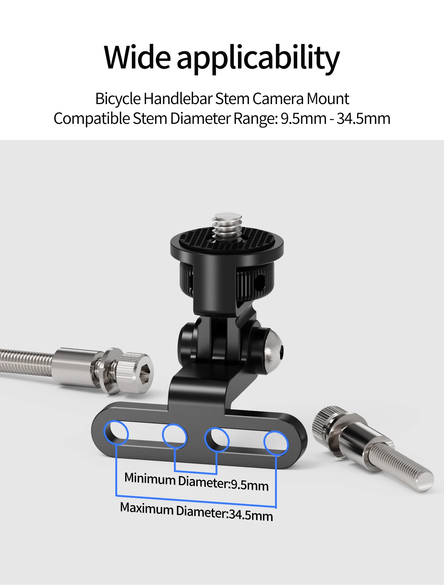 Universal Lenker Vorbau Kamera Halterung Fahrrad Scheinwerfer Halterung Handy GPS Halter für Gopro 13 Insta 360 OSMO Action Stehen – Detail 14
