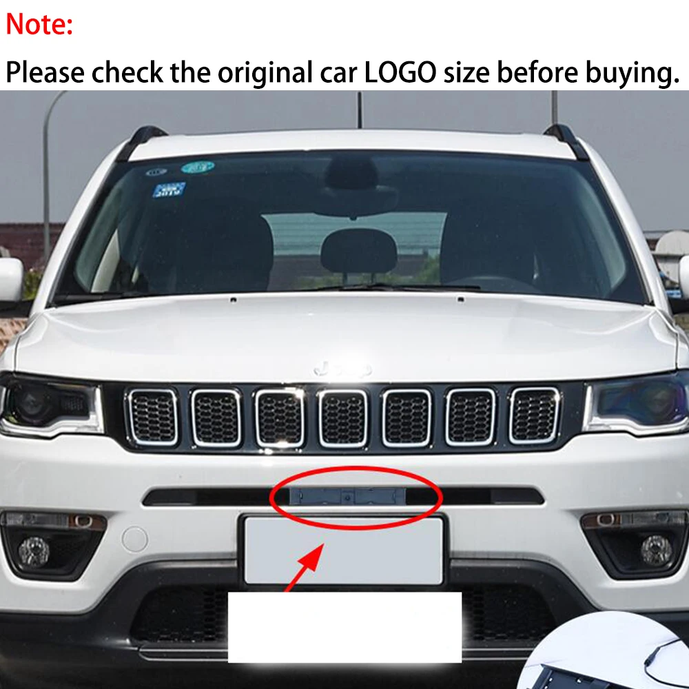 ZJCGO Front View LOGO Parking Camera AHD 1080P Night Vision for Jeep Compass MP 552 2017 2018 2019 2020 2021 2022 2023