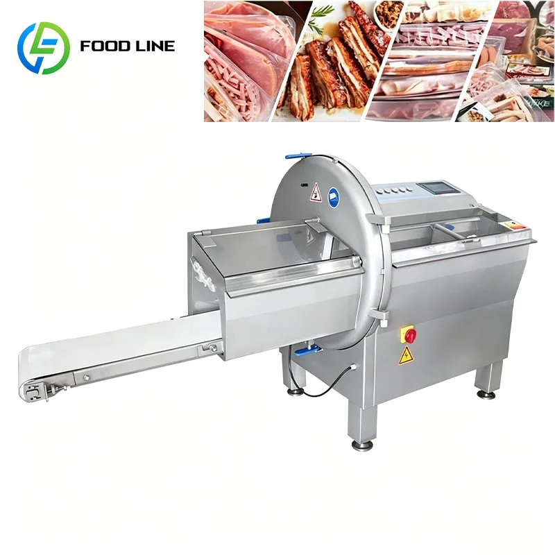 Frozen Meat Slicer Commercial Meat Cutting Machine Adjustable Thickness for Beef Pork and Lamb Customized